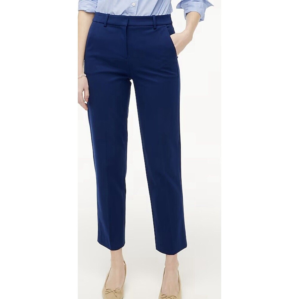 J. CREW Kallie Straight Leg Antique Navy Classic Career Pants SIZE 6‎ NWT
